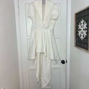 Gorgeous White Suite high low dress